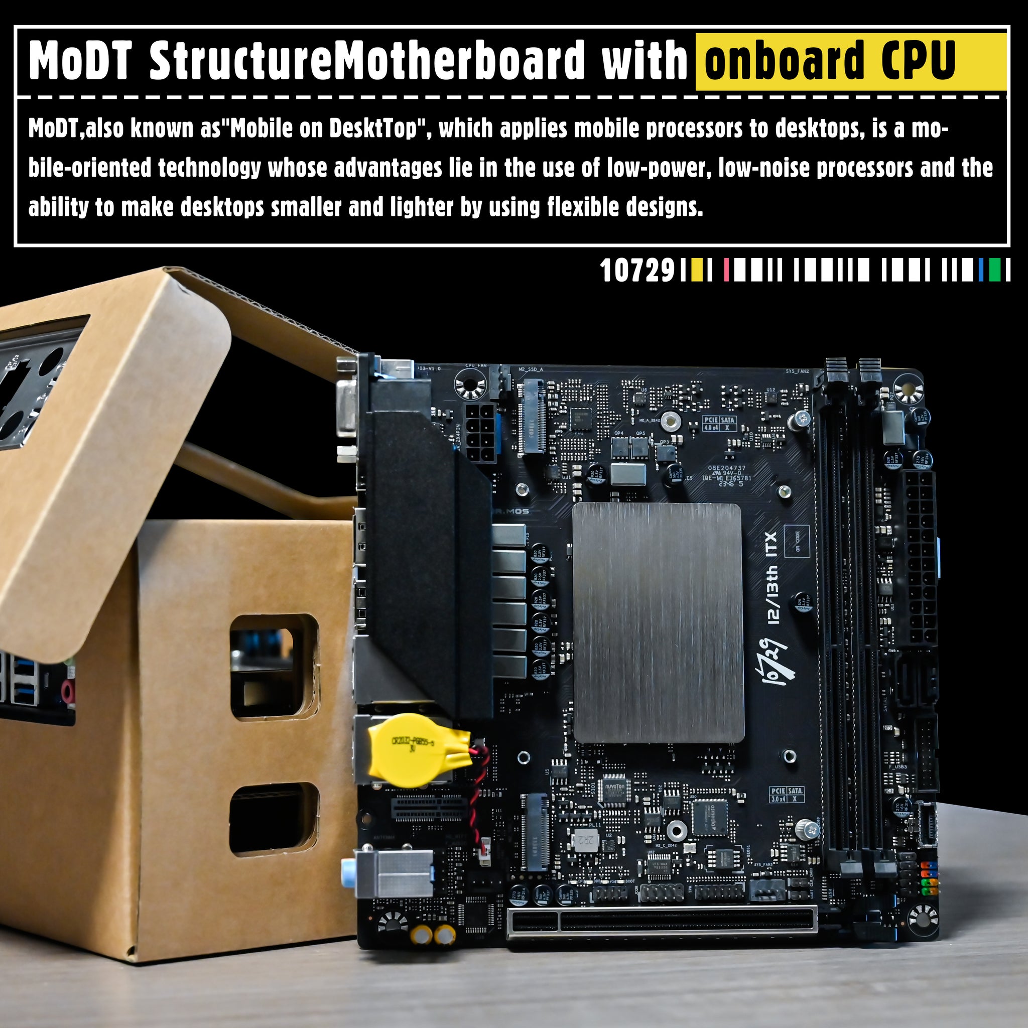 10729 The 12TH Modified Laptop CPU motherboard 10729 ITX 12900HK