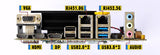 10729 The 12TH Modified Laptop CPU motherboard 10729 ITX 12700H (ES) QXZH 14C20T