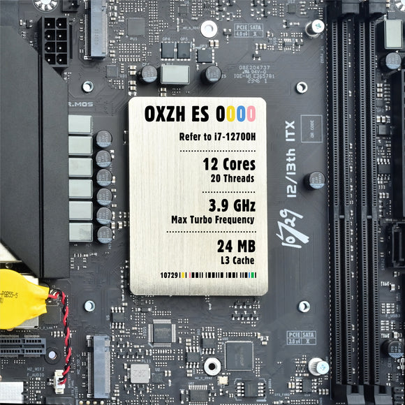 10729 The 12TH Modified Laptop CPU motherboard 10729 ITX 12700H (ES) QXZH 14C20T