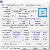 10729 8TH COFFEE LAKE E-2186M SRCKQ 2.9 GHz-4.8GHz 6C12T BGA TO LGA 11511